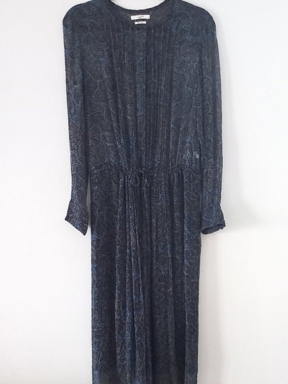 ISABEL MARANT ETOILE silk patterned button up dress